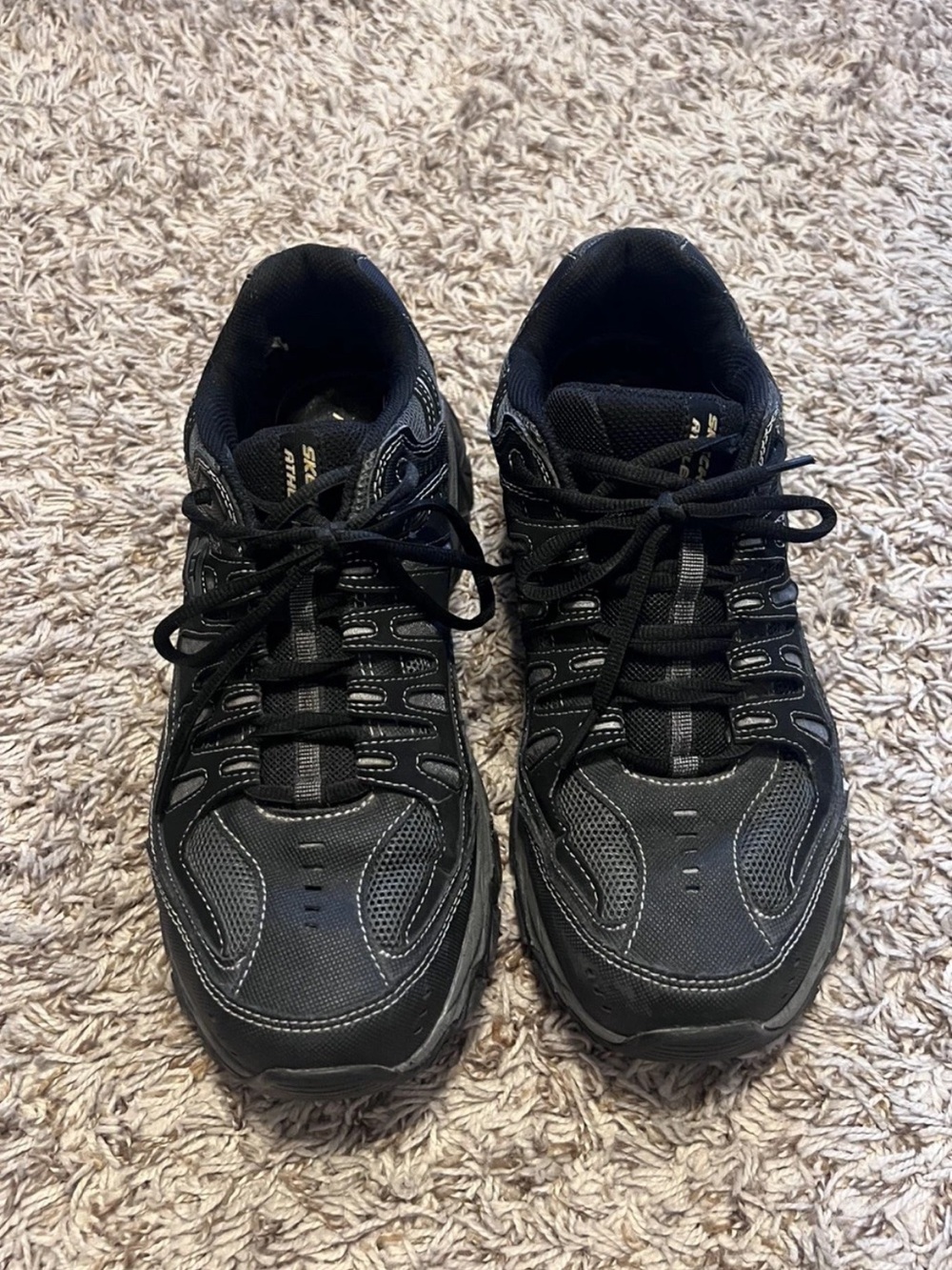 Skechers After Burn Memory Foam Cross Training Athletic Shoes Mens Sz 10 *Flaw